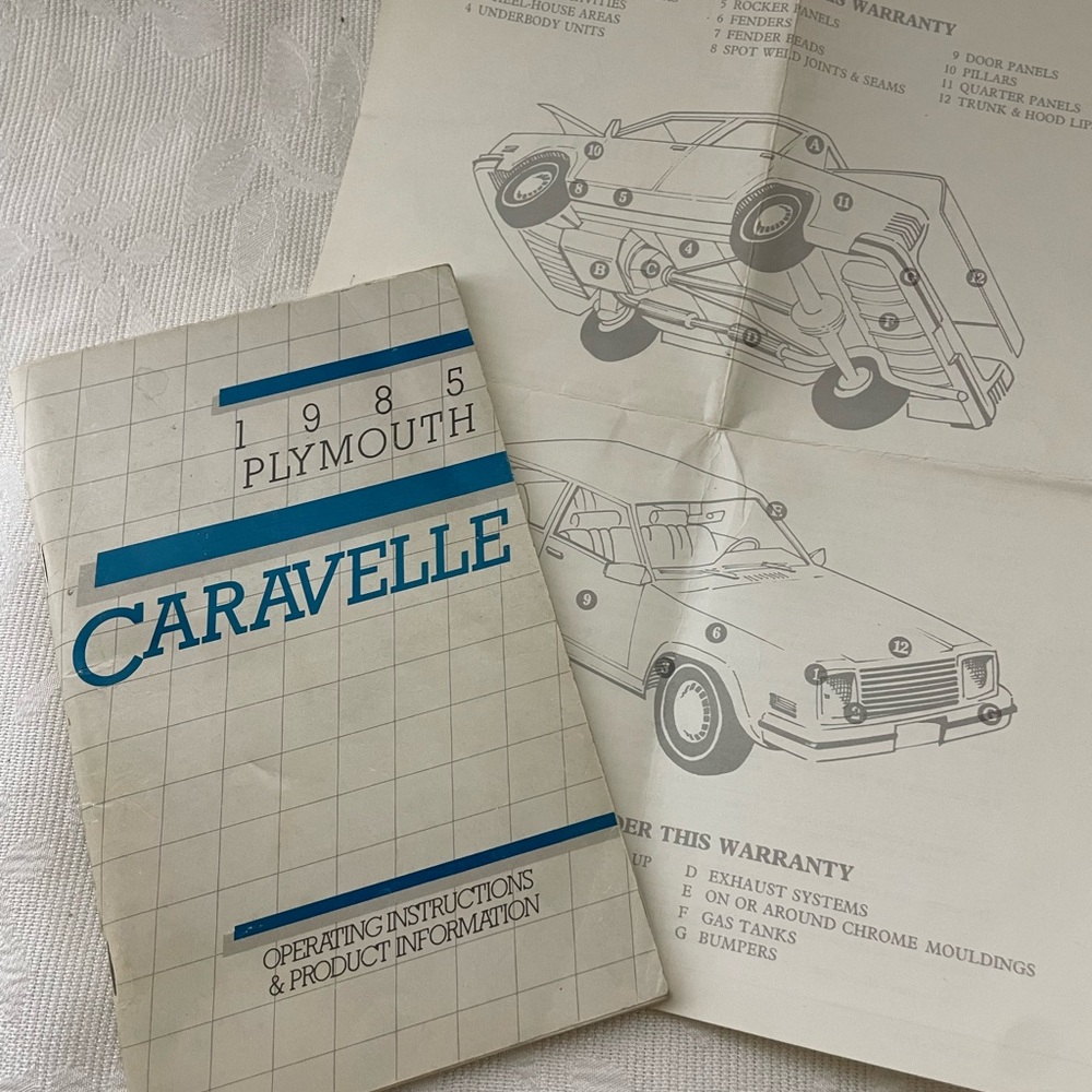1985 Plymouth Caravelle Owners Manual